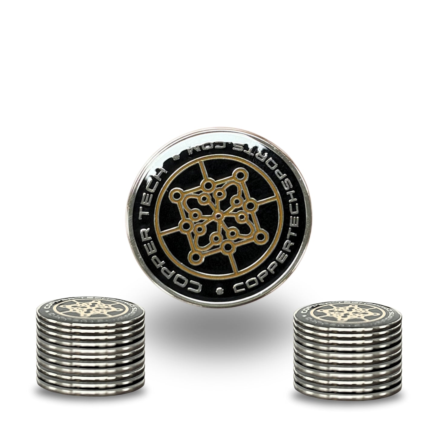 Copper Tech Signature Ball Marker [Set of 3, 10, & 20]